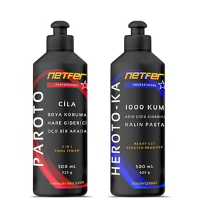 Netfer 2'li Kalın Pasta Cila Set - 2x500 mL