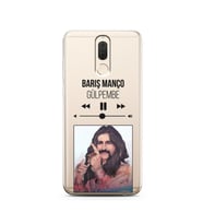 Barış Manço Mp3 Tasarımlı Süper Şeffaf Silikon Telefon Kılıfı Huawei Mate 10 Lit