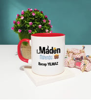 Maden Mühendisi Kupa Bardak Kırmızı