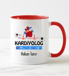 Kardiyolog Kupa Bardağı Kırmızı