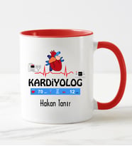 Kardiyolog Kupa Bardağı Kırmızı