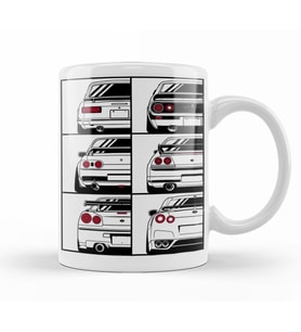 Nissan Skyline Kupa Bardak Porselen