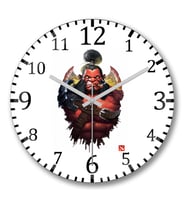 Axe Dota Duvar Saati Bombeli Gercek Cam