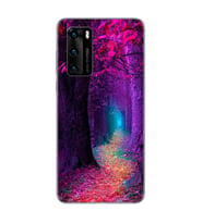 Sonbahar Tasarımlı Süper Şeffaf Silikon Telefon Kılıfı Huawei P40