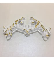 Decogold Beyaz Altın Duvar Çıtası Geçmeli Köşe Motifi 4 cm / DGM-112