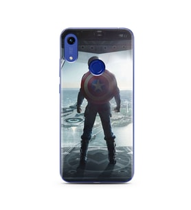 Kaptan Amerika Tasarım Süper Şeffaf Silikon Telefon Kılıfı Huawei Honor 8A 