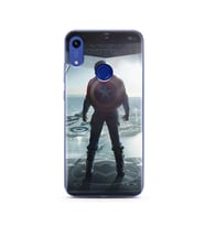 Kaptan Amerika Tasarım Süper Şeffaf Silikon Telefon Kılıfı Huawei Honor 8A 