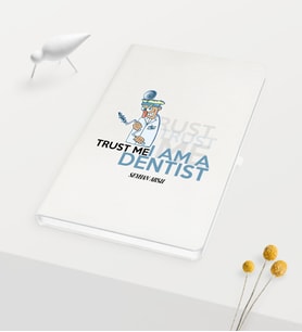 BK Gift Kişiye Özel Diş Hekimi Temalı Beyaz Defter - 3
