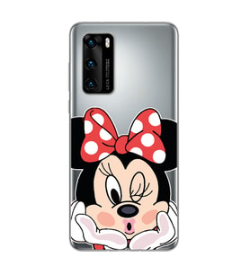 Minne Tasarımlı Süper Şeffaf Silikon Telefon Kılıfı Huawei P40