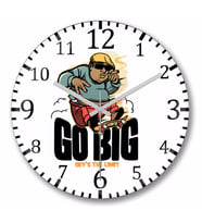 Go Big Duvar Saati Bombeli Gercek Cam