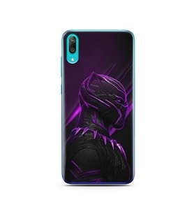 Black Panter Tasarım Süper Şeffaf Silikon Telefon Kılıfı Huawei Y7 Prime 2019