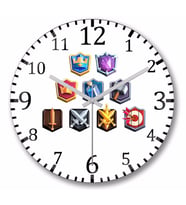 Clash of Clans  Duvar Saati Bombeli Gercek Cam