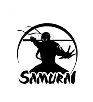 Araba çıkartmaları Samurai söndürme hareketli Sticker