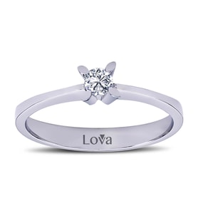 Lova 0,15 Karat Pırlanta Tektaş Yüzük - 1050045