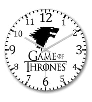 Game of Thrones House Martell Duvar Saati Bombeli Gercek Cam