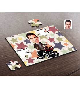 BK Gift Kişiye Özel Evin Reisi Karikatürlü Ahşap Puzzle-3