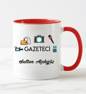 Gazeteci Kupa Bardağı Kırmızı