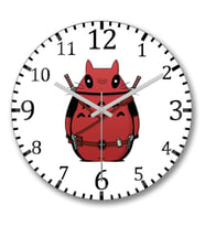 Totoro3 Duvar Saati Bombeli Gercek Cam