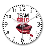 True Blood Team Eric Duvar Saati Bombeli Gercek Cam