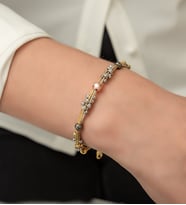 Papatya Silver Dorica Toplu Renkli Fantezi 925 Ayar Gümüş Bileklik