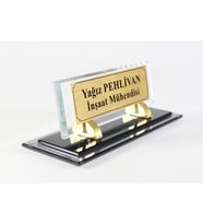 Kişiye Özel Tasarım Premium Masaüstü İsimlik - Yönetici İsimlik – Ofis Masaüstü İsimlik