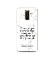 Samsung A6 Plus Beyaz Mermer Söz Tasarımlı Telefon Kılıfı