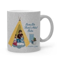BK Gift Kişiye Özel Babalar Günü Temalı Gümüş Simli Kupa Bardak 30458