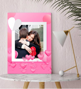 BK Gift Kişiye Özel Fotoğraflı Sanatsal Kanvas Tablo 6  (30x50cm.)