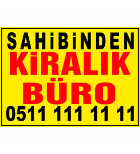 MIGNATIS - Sahibinden Kiralık Büro Branda Afişi