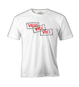 Veni Vidi Vici Beyaz Erkek Tshirt