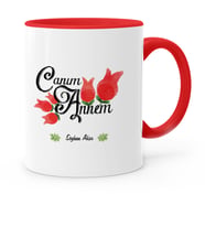 BK Gift Kişiye Özel Canım Annem Kırmızı Kupa Bardak  16