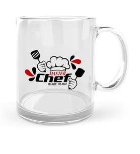 BK Gift Kişiye Özel Chef Cam Kupa Bardak  3