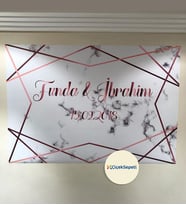 100x70cm Söz, Nişan, Kına Gecesi, Düğün İçin Kişiye Özel Branda Afiş Arka Fon