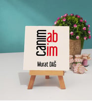 Abiye Hediye Canım Abim Tasarımlı Kişiye Özel Abi Dekoratif Taş Baskı