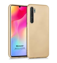 Microsonic Matte Silicone Xiaomi Mi Note 10 Lite Kılıf Gold