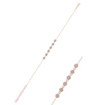 Söğütlü Silver Gümüş rose zirkon taşlı çiçek bileklik