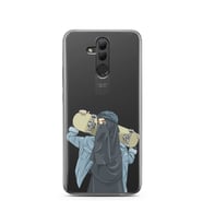 Kaykay Kız Tasarım Süper Şeffaf Silikon Telefon Kılıfı Huawei Mate 20 Lite 