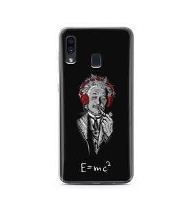 Einstein Tasarım Süper Şeffaf Silikon Telefon Kılıfı Samsung A30
