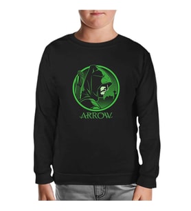 Arrow III Siyah Çocuk Sweatshirt
