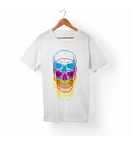 Kuru kafa-Skull Beyaz Tişört