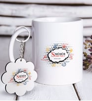 BK Gift Kişiye Özel Mesleki Sorumlu Müdür Beyaz Kupa ve Anahtarlık Hediye Seti (Model 1)