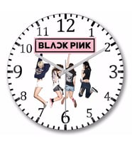 Blackpink  00  Duvar Saati Bombeli Gercek Cam
