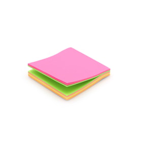 80 Yaprak Post-it 76 x 76 mm - Yapışkanlı Not Kağıdı - Postit (Karışık)