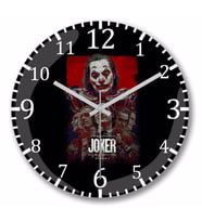 Joker     Duvar   Saati Bombeli Gercek Cam