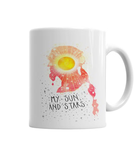 My Sun And Stars Kupa Bardak Porselen
