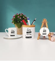 You Are A Limited Edition Türk Kahvesi Fincanı Kalemlik Ahşap Anahtarlık Hediye Seti