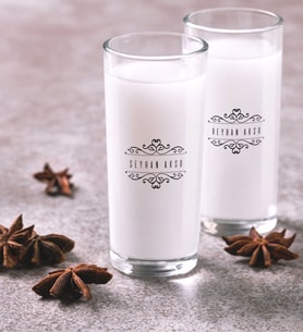BK Gift Kişiye Özel Renkli Baskılı İsimli İkili Rakı Bardağı Seti-9 (Beyaz)