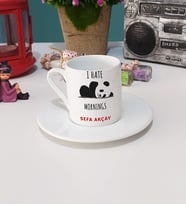 Sevimli Panda Türk Kahvesi Fincanı