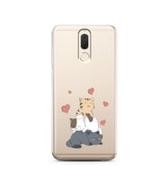 Kedi Kardeşler Tasarımlı Süper Şeffaf Silikon Telefon Kılıfı Huawei Mate 10 Lite
