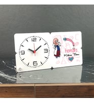 Hemşire Ahşap Masa Saati 002